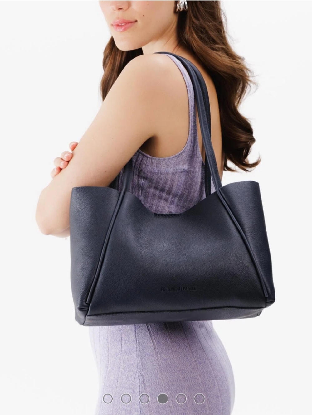 Portland Leather 'Almost Perfect' Verona Tote- M - Picture 5 of 12